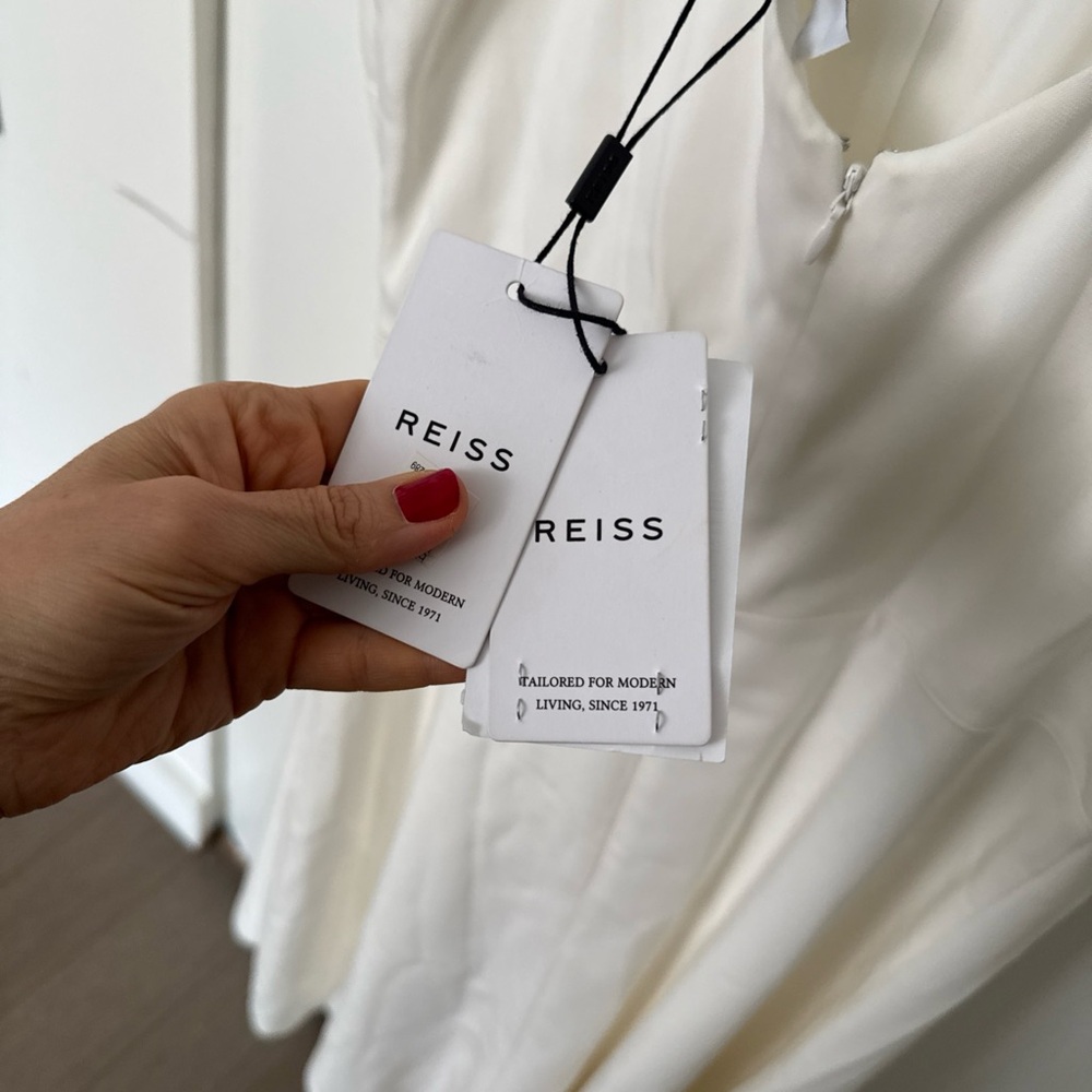 Reiss Elegant White Midi Dress - Picture 8 of 15